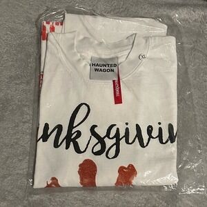 Online‎ Ceramics x Haunted Wagon Thanksgiving Tee XL Sealed ULTRA RARE Limited